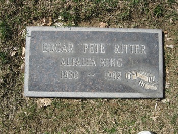 Ritter,   Edgar Carl ('Pete') gravesite
