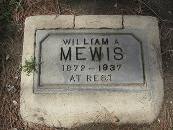 Mewis,   William August gravesite