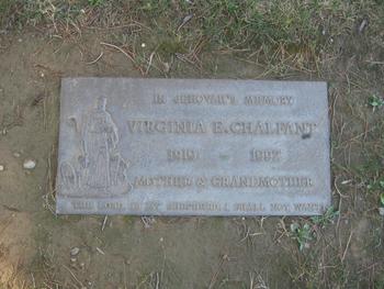 Chalfant,   Virginia Edellyn gravesite