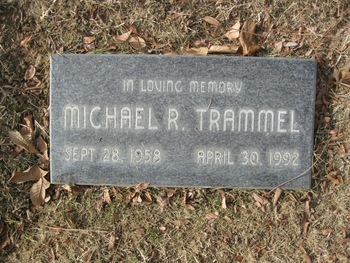 Trammel,   Michael Richard gravesite