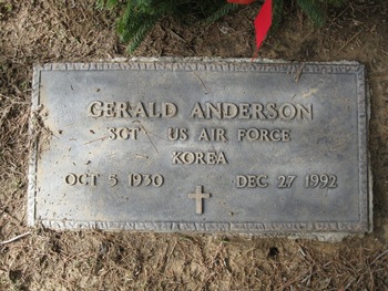 Anderson,   Gerald gravesite