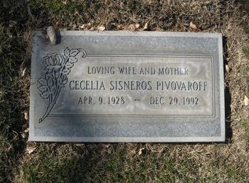 Pivovaroff,   Cecelia D. gravesite