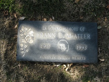 McAteer,   Frann gravesite