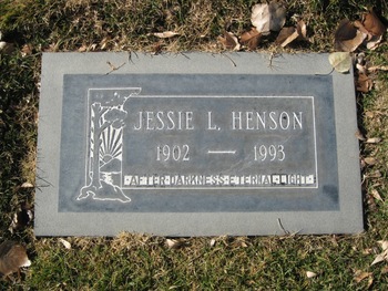 Henson,   Jessie gravesite