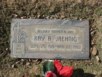 Jaehnig,   Kay Ann gravesite