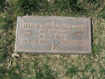 Gardner,   Harold Ezra gravesite