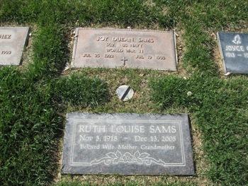 Sams,   Joy Duean gravesite