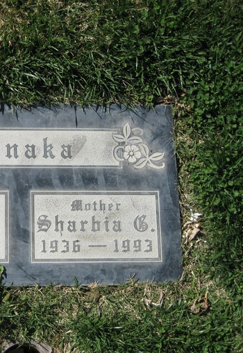 Tanaka,   Sharbia Gilles gravesite