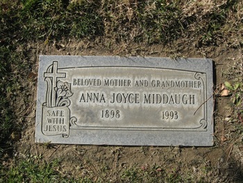 Middaugh,   Anna Joyce gravesite
