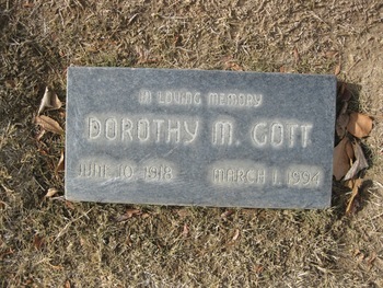 Gott,   Dorothy Marion gravesite