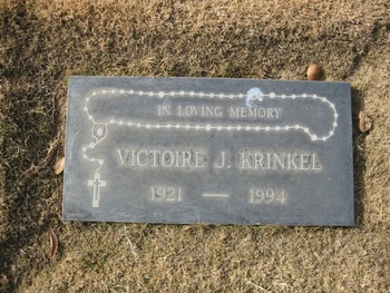 Krinkel,   Victoire Joanne gravesite