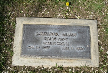 Allen, Louelder gravesite