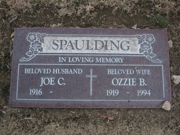 Spaulding,   Ozzie Belle gravesite