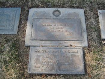 Ingram,   Martha Jane gravesite