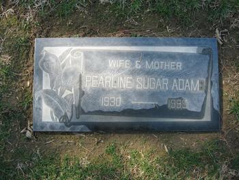 Adams,   Pearline Sugar gravesite