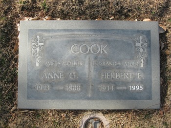 Cook,   Herbert Edward gravesite