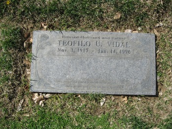 Vidal,   Teofilo Ubando gravesite
