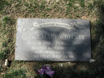 Whitney, Grace Mary gravesite