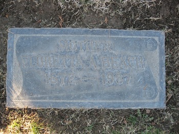 Beach,   Florette Anna gravesite