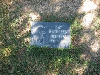 Oldham,   Kathleen Leonora ('Kay') gravesite