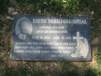 Ghobrial, Fayek Farid gravesite