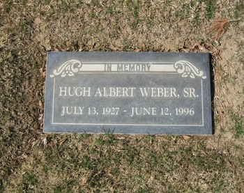 Weber,   Hugh Albert gravesite