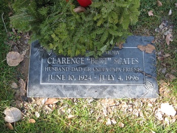 Scates,   Clarence Bertcell ('Bert') gravesite