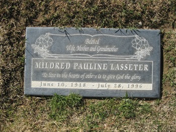 Lasseter,   Mildred Pauline gravesite