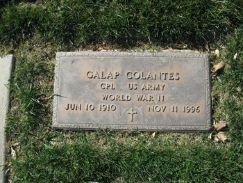 Colantes,   Galap gravesite
