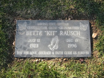 Rausch,   Bette Beatrice ('Kit') gravesite