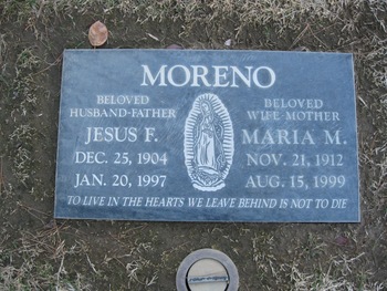 Moreno,   Jesus Flores gravesite