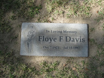 Davis,   Floye Florine gravesite
