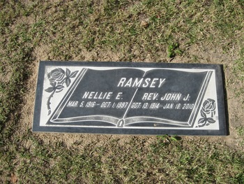 Ramsey,   Nellie Elizabeth gravesite