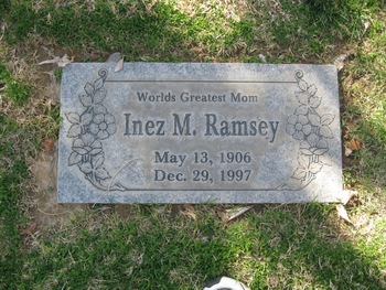 Ramsey,   Inez M. gravesite