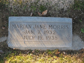 Morris,   Marian Jane gravesite