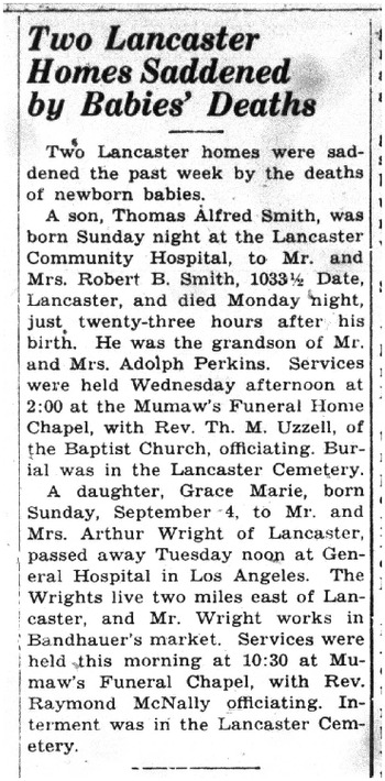 Wright,   Grace Marie obituary