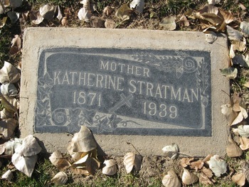 Stratman,   Katherine gravesite