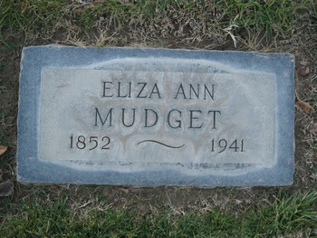 Mudgett,   Eliza Ann gravesite