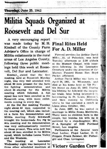 Miller,   Arthur David obituary