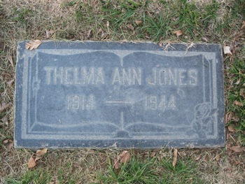 Jones,   Thelma Ann gravesite