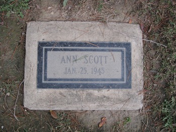 Scott,   Ann gravesite