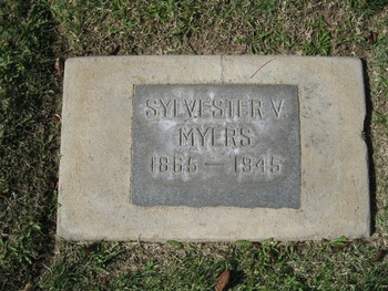 Myers,   Sylvester Valentine gravesite