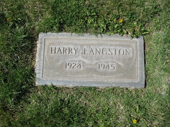Langston,   Harry Allison gravesite
