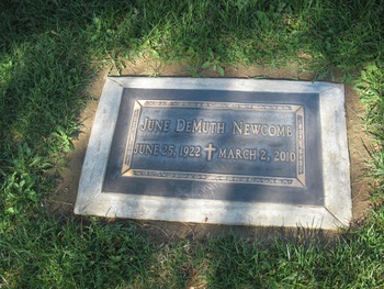 Newcomb,   June H. gravesite