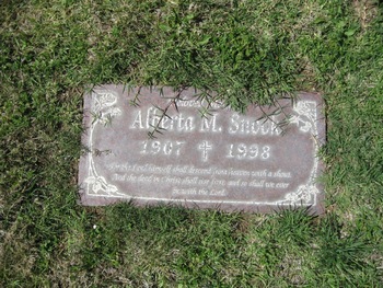 Snook,   Alberta M. gravesite