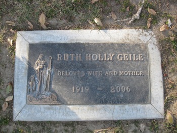 Geile,   Ruth gravesite