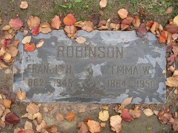 Robinson,   Francis Harvey gravesite