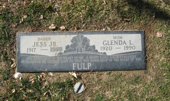 Fulp, Jr.  Jess gravesite