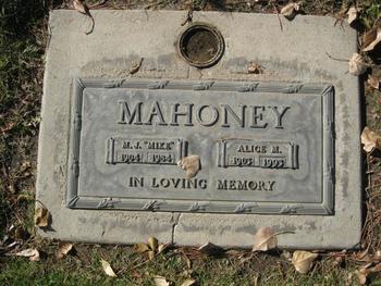 Mahoney,   M. J. ('Mike') gravesite