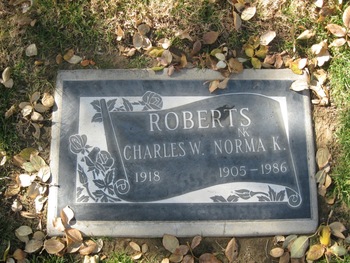 Roberts, Jr.  Charles Whiting gravesite